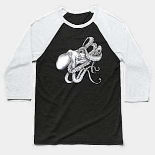 Octopus, on cream, a tangle of tentacles! Baseball T-Shirt